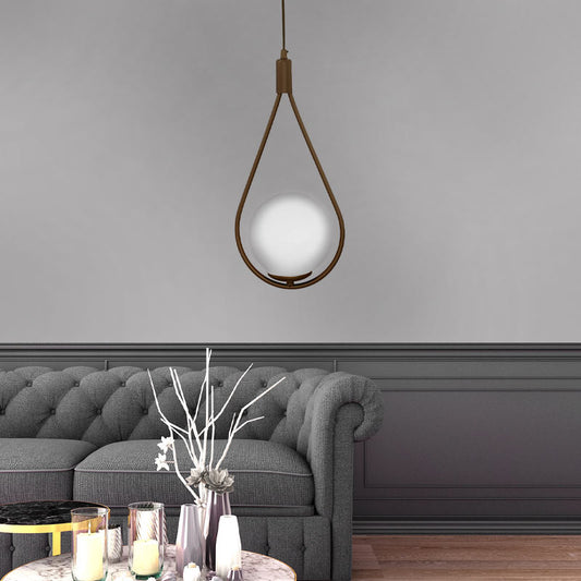 Φωτιστικό Οροφής Shemesh E27 Μεταλλικό Μονόφωτο Χρώμα Χρυσό Ματ 20x20x85