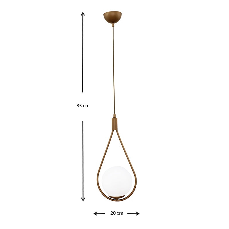 Φωτιστικό Οροφής Shemesh E27 Μεταλλικό Μονόφωτο Χρώμα Χρυσό Ματ 20x20x85