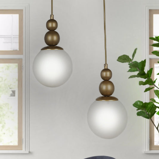 Φωτιστικό Οροφής Latona E27 Μεταλλικό Δίφωτο Χρώμα Χρυσό 25x25x80