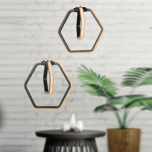 Φωτιστικό Οροφής LED Holt Μεταλλικό Δίφωτο Χρώμα Μαύρο 20x20x68