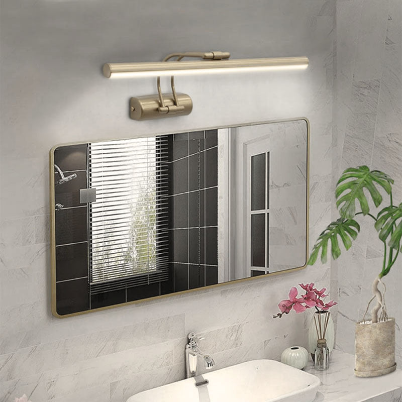 Απλίκα Καθρέπτη Μπάνιου LED Laura Μεταλλική Χρώμα Χρυσό Ματ 60εκ