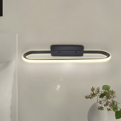 Απλίκα Τοίχου LED Moki Μεταλλική Χρώμα Μαύρο 30X5X10