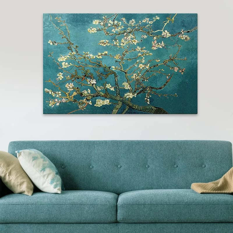 Πίνακας σε Καμβά Blooming Flowers Ψηφιακής Εκτύπωσης 140x100x3