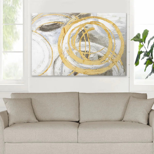 Πίνακας σε Καμβά Exotic Circles Ψηφιακής Εκτύπωσης 140x100x3