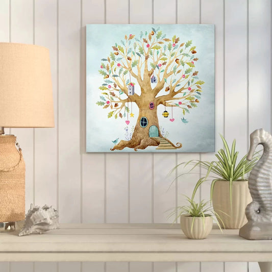 Πίνακας σε Καμβά Magic Treehouse Ψηφιακής Εκτύπωσης 40x40x3