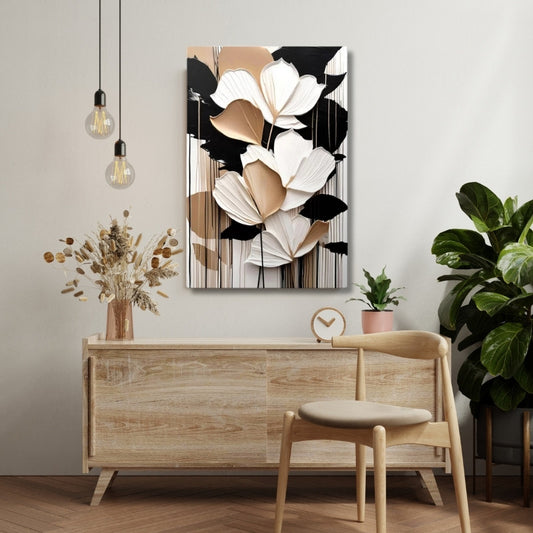 Πίνακας σε Καμβά Abstract Flower Ψηφιακής Εκτύπωσης 70x100x3