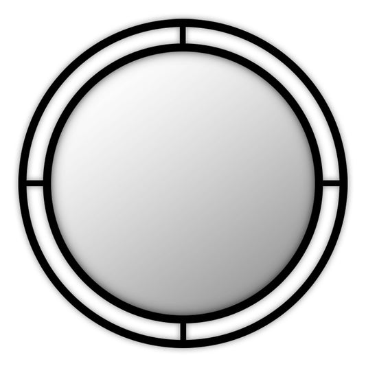 Καθρέφτης Τοίχου Bubble Αλουμινίου Χρώμα Μαύρο 57X2X57
