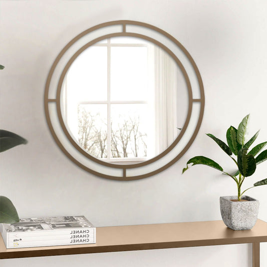 Καθρέφτης Τοίχου Bubble Αλουμινίου Χρώμα Χρυσό 57x2X57