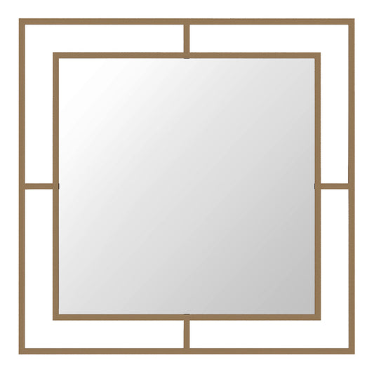 Καθρέφτης Τοίχου Corner Αλουμινίου Χρώμα Χρυσό 58,6X2X58,6