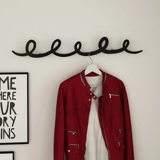 Κρεμάστρα Τοίχου Sing Μεταλλική Χρώμα Μαύρο 84x3X12