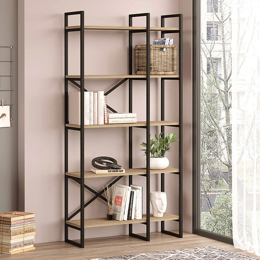 Βιβλιοθήκη Dusan Χρώμα Sepet Oak 87,5x30x175