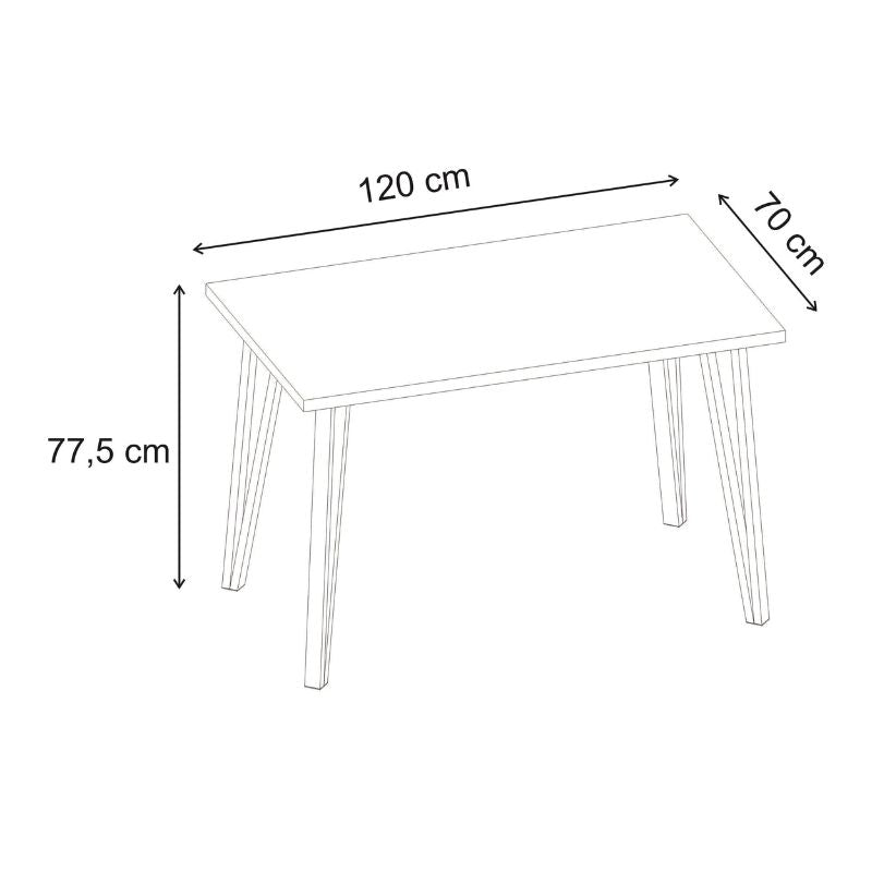 Table Xana Color Travertine 120x70x77.5