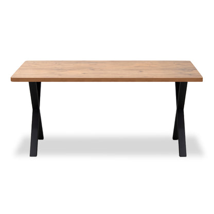 Τραπέζι Jeremy MDF - Μεταλλικό Χρώμα Ακακίας 140X80X75
