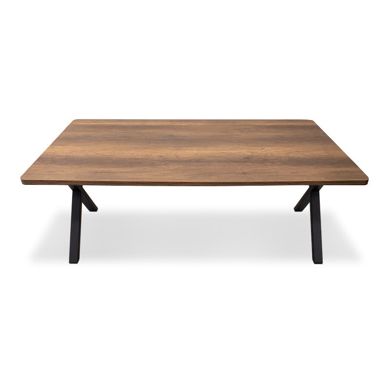 Τραπέζι Jeremy MDF - Μεταλλικό Χρώμα Καρυδί 160X80X75