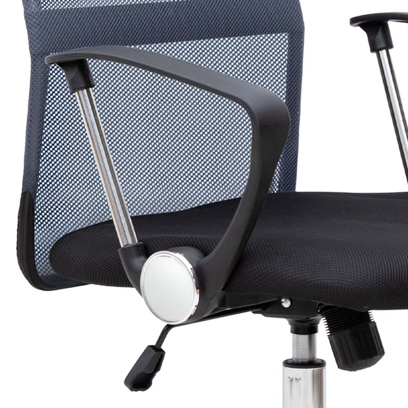 Καρέκλα Γραφείου Marco Με Ύφασμα Mesh Χρώμα Γκρι - Μαύρο 62X59X110/120
