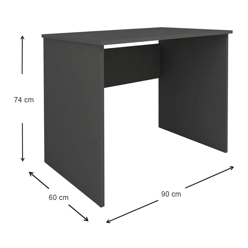 Γραφείο Εργασίας Kalen από Μελαμίνη Χρώμα Ανθρακί 90x60x74