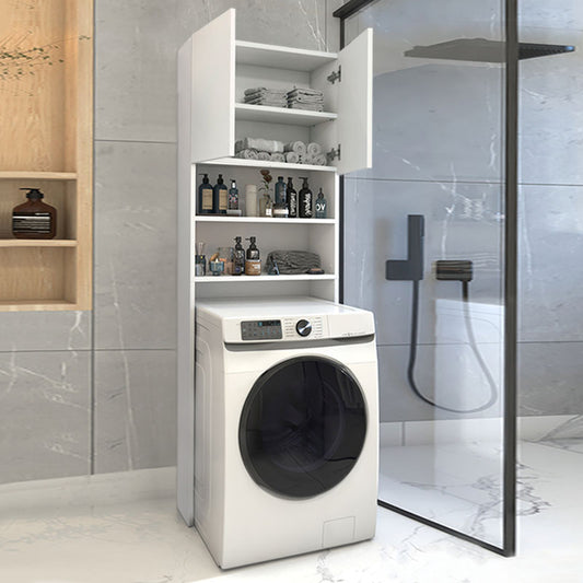 Έπιπλο Πλυντηρίου Ramsey από Μελαμίνη Χρώμα Λευκό 65x27x190,6