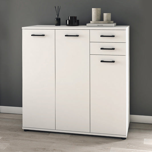 Παπουτσοθήκη - Ντουλάπι Polly από Μελαμίνη Χρώμα Λευκό 108x35x108