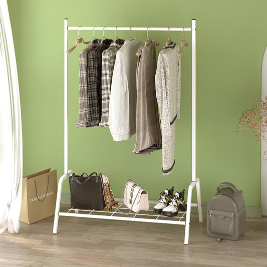 Επιδαπέδια Κρεμάστρα Selman Μεταλλική Χρώμα Λευκό 87,6x36x136