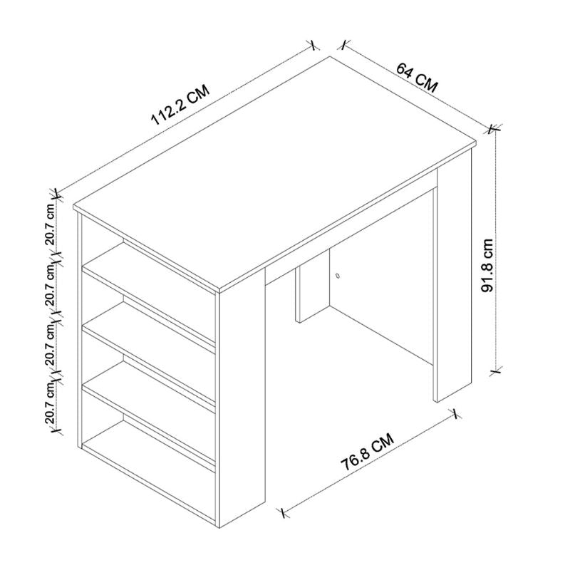 Τραπέζι Μπαρ Toska Χρώμα Pine Oak 112,2x64x91,8