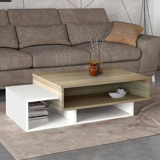Τραπεζάκι Σαλονιού Tab Χρώμα Λευκό - Cordoba 105x60x32