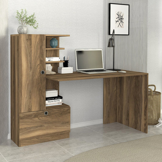 Γραφείο Εργασίας Domingo Χρώμα Καρυδί 149,5x60x120