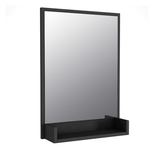Καθρέπτης Τοίχου Costa Μegapap Από Μελαμίνη Χρώμα Μαύρο 45X12X75
