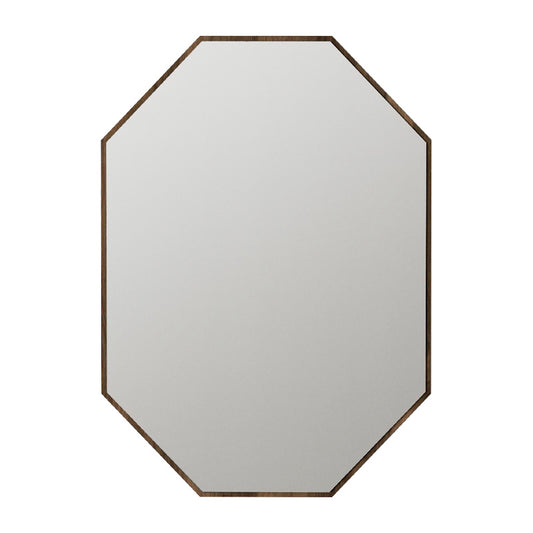 Καθρέπτης Τοίχου Ursula Μegapap Από Μελαμίνη Χρώμα Καρυδί 45X2X70