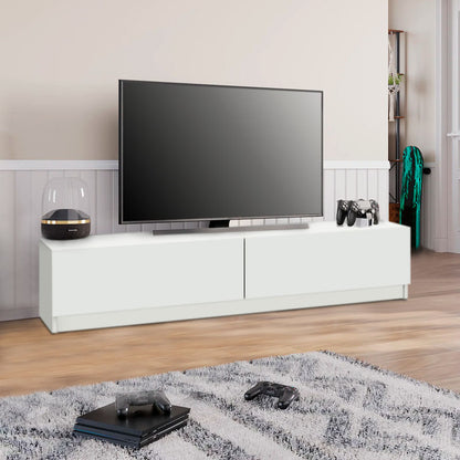 Έπιπλο Τηλεόρασης Ahenk Από Μελαμίνη Χρώμα Λευκό 160X31,3X32,9