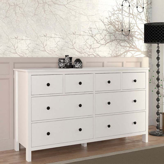 Συρταριέρα - Μπουφές Μελαμίνης Sabina Χρώμα Λευκό 160x50x96