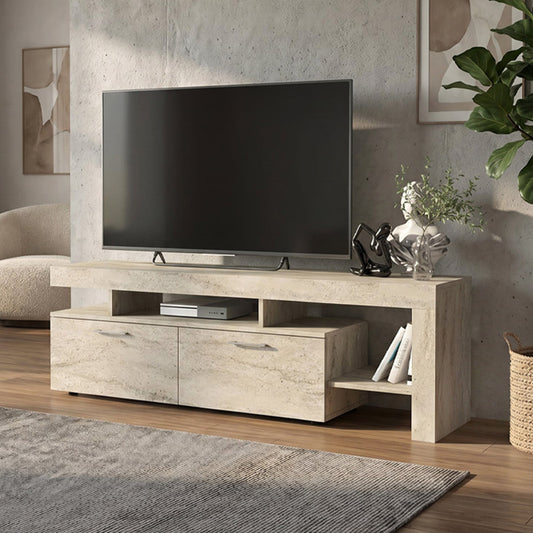 Έπιπλο Τηλεόρασης Acnes Χρώμα Travertine 160x40x53