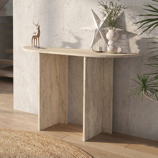 Κονσόλα Cortado Χρώμα Travertine 120x35x75