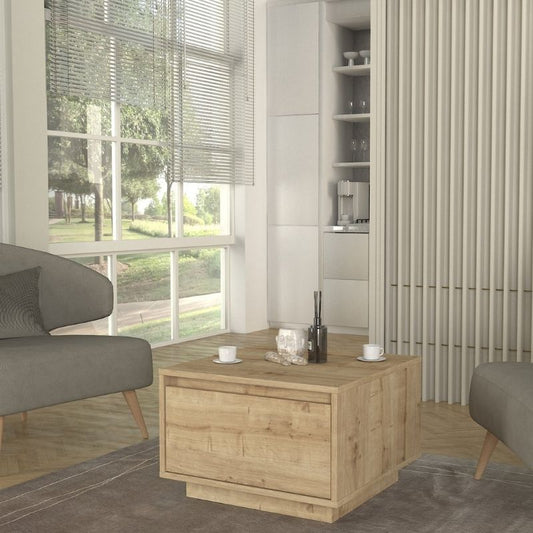 Τραπεζάκι Σαλονιού Pura Χρώμα Sapphire Oak 60x60x40