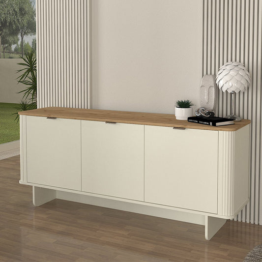 Μπουφές Bohema Χρώμα Ivory - Sepet Oak 180x47x76,6