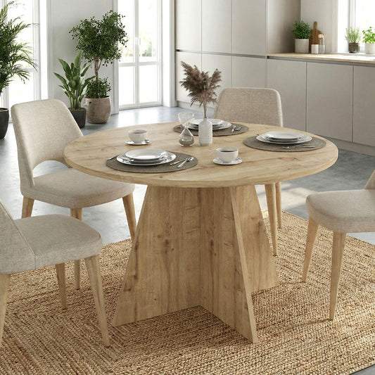 Τραπέζι Tailor Χρώμα Sapphire Oak Ø120x75,7
