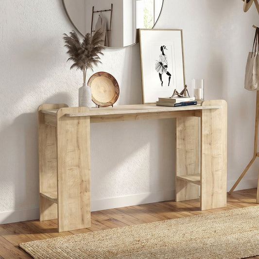 Console Mendoza Color Sapphire Oak - Travertine 130.8x35x76.8