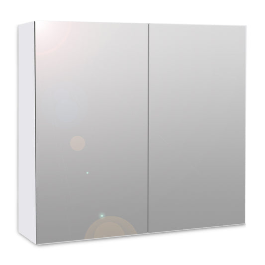 Καθρέπτης Μπάνιου Με Ντουλάπι Nisa Από Μελαμίνη Χρώμα Λευκό 60X15X60