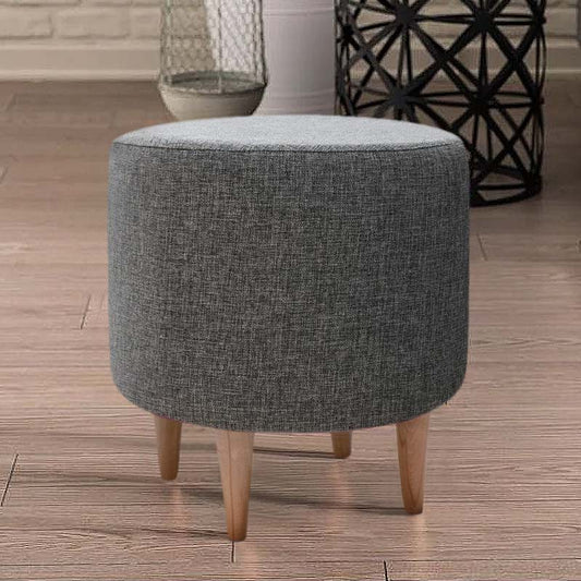 Σκαμπώ Liza Υφασμάτινο Χρώμα Γκρι 40x40x42