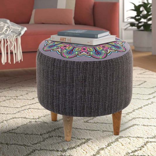 Σκαμπώ Enna Υφασμάτινο Χρώμα Γκρι 40x40x42