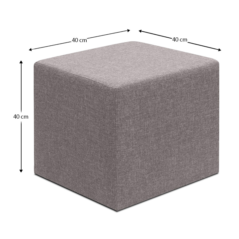 Σκαμπώ Linda Υφασμάτινο Χρώμα Καφέ 40x40x40