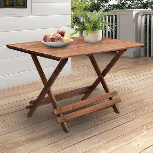 Τραπέζι Πτυσσόμενο Queen από Ξύλο Οξιάς σε Χρώμα Καρυδί Εμποτισμού 120x80x75