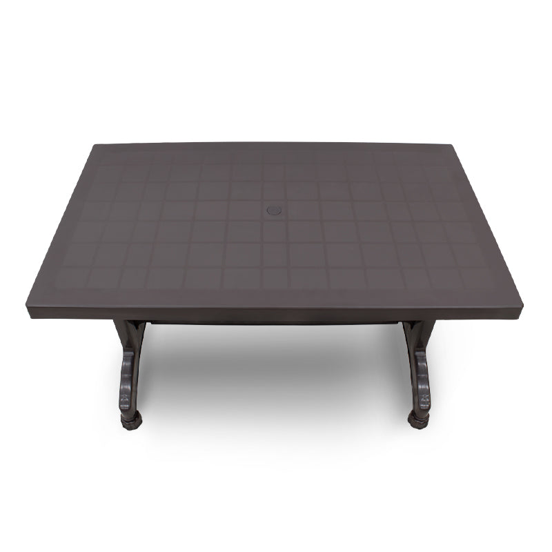 Τραπέζι Πολυπροπυλενίου Callan Χρώμα Καφέ 120X70X73