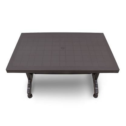 Τραπέζι Πολυπροπυλενίου Callan Χρώμα Καφέ 120X70X73