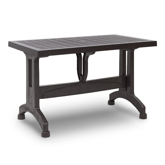 Τραπέζι Πολυπροπυλενίου Callan Χρώμα Καφέ 140X80X73