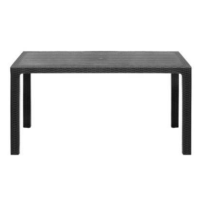 Τραπέζι Πολυπροπυλενίου Kalan Χρώμα Ανθρακί 150X90X75