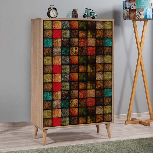 Παπουτσοθήκη - Ντουλάπι Soho από Μελαμίνη Χρώμα Sonoma 80x36x127