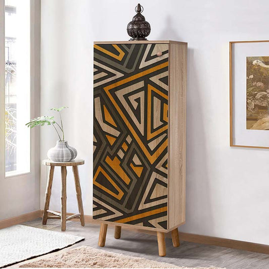 Παπουτσοθήκη - Ντουλάπι Soho από Μελαμίνη Χρώμα Sonoma 50x38x135