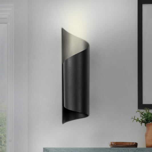 Απλίκα Τοίχου Sivani E27 Μεταλλική Χρώμα Μαύρο Φ10x35