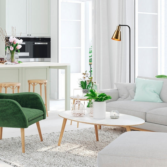 Φωτιστικό Δαπέδου Balbin E27 Μεταλλικό Χρώμα Μαύρο - Χρυσό Vintage Ø30x120