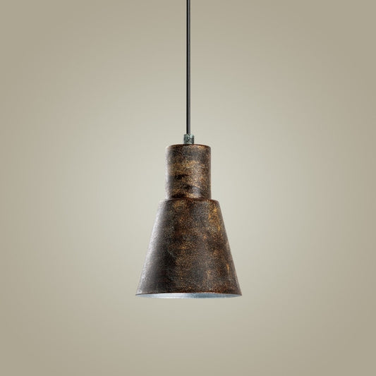 Φωτιστικό Οροφής Vinci I E27 Μεταλλικό Μονόφωτο Χρώμα Χάλκινο Vintage Ø14x114